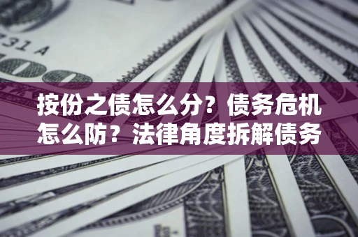 济南按份之债怎么分？债务危机怎么防？法律角度拆解债务分配与风险自保指南