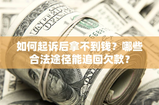 济南如何起诉后拿不到钱？哪些合法途径能追回欠款？