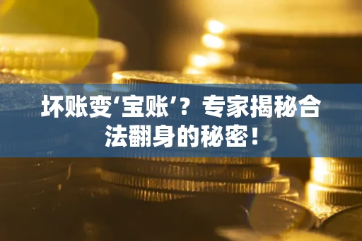 济南坏账变‘宝账’？专家揭秘合法翻身的秘密！