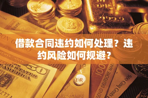 济南借款合同违约如何处理？违约风险如何规避？