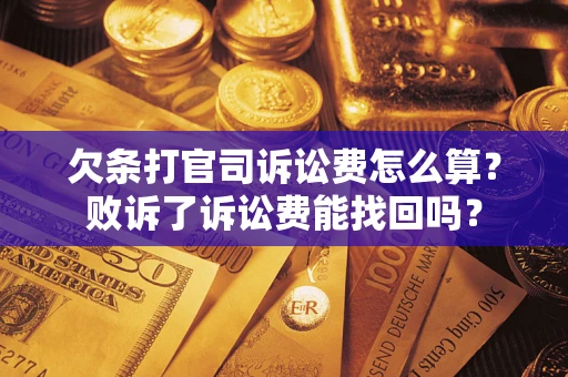 济南欠条打官司诉讼费怎么算？败诉了诉讼费能找回吗？