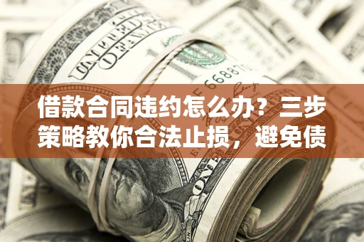 济南借款合同违约怎么办？三步策略教你合法止损，避免债务危机升级