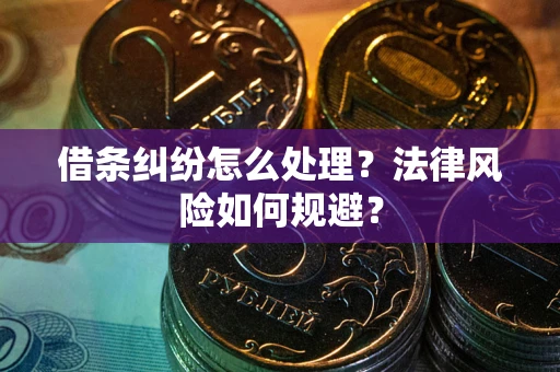 济南借条纠纷怎么处理？法律风险如何规避？